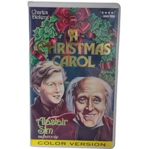 Vtg Charles Dickens A Christmas Carol Color Version 1994 Vhs Collectible Movie